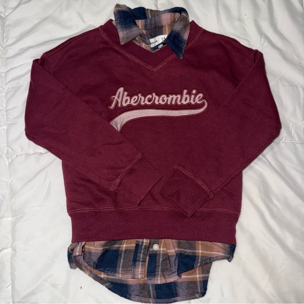 Abercrombie & Fitch Kids Burgundy V-Neck Set